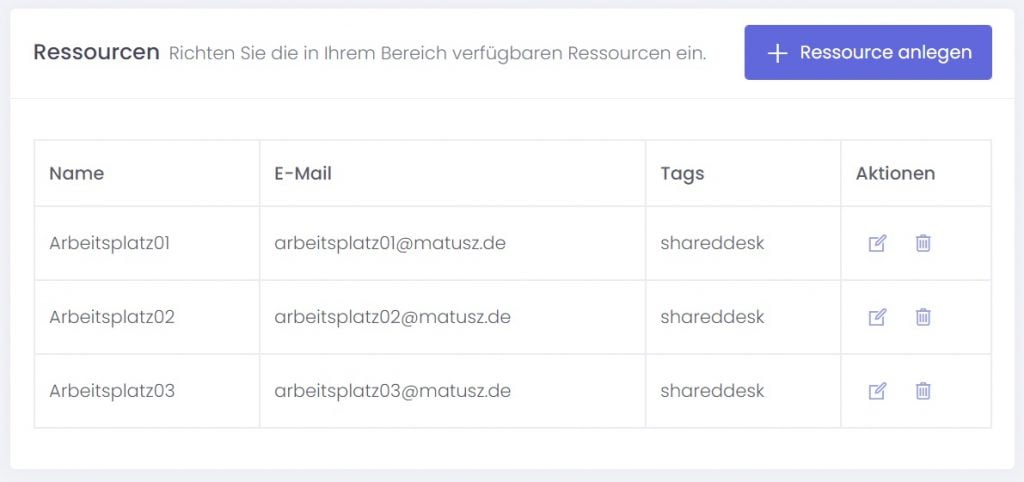 Shared Desk Booking System for Office 365 2 Arbeitsplatze verwalten