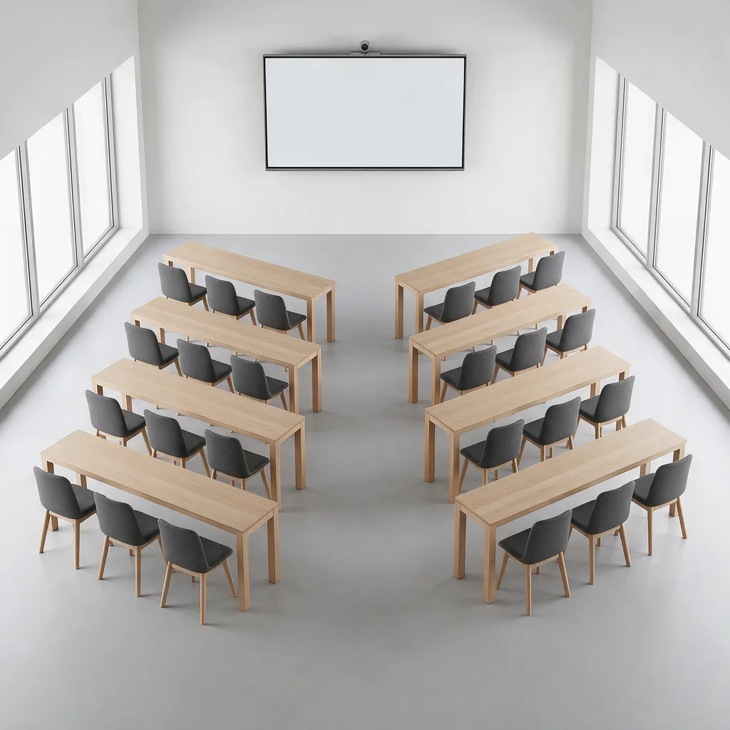 Bestuhlungsarten für Meetings: sechs Formen im Vergleich